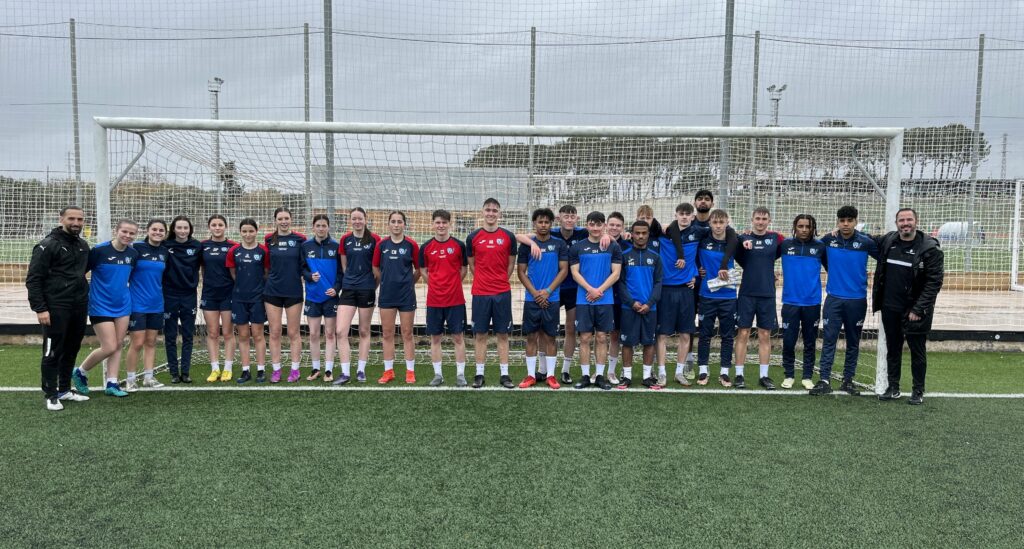 Worthing Football Club pictured at Spanish training camp