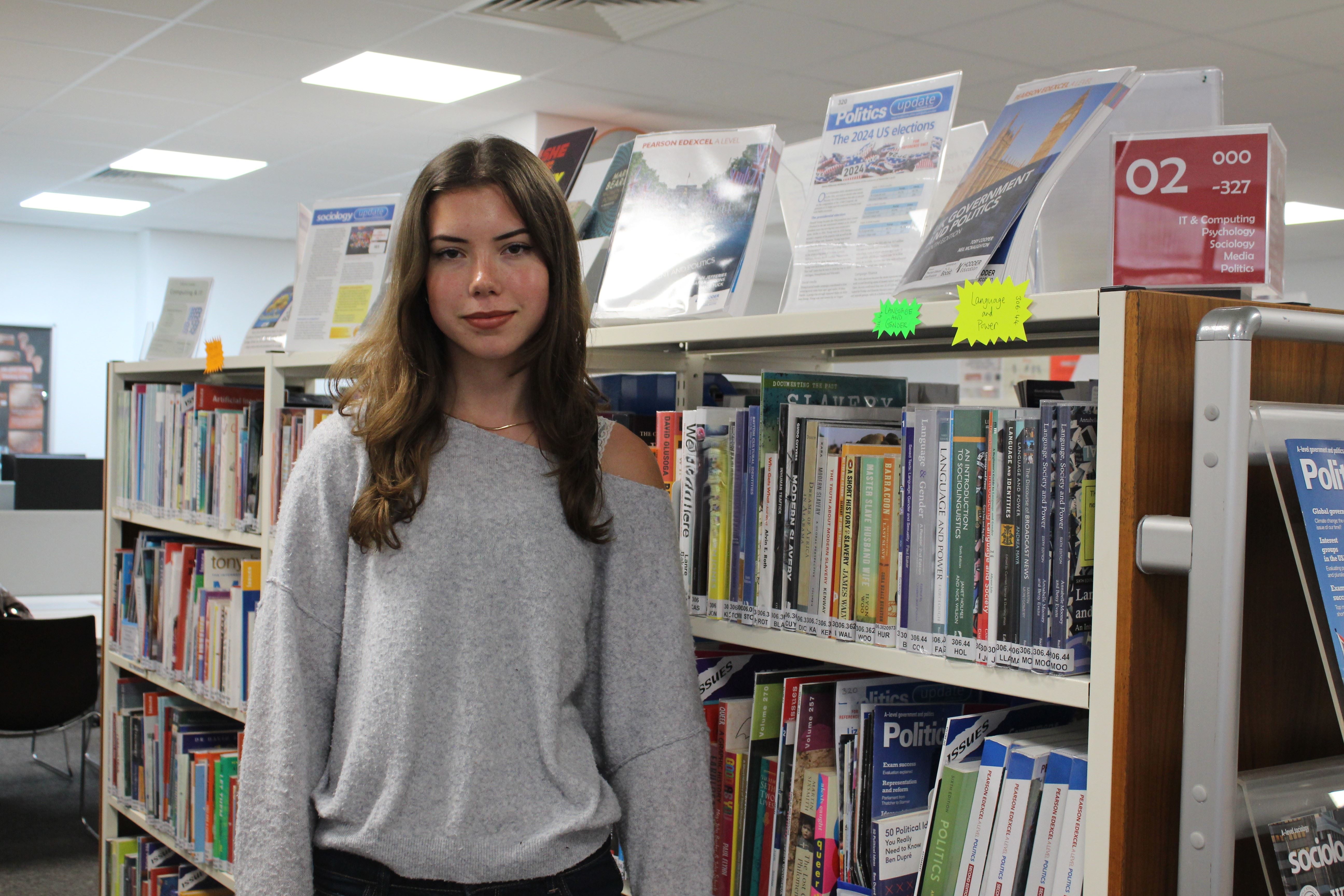 Worthing College student Katie Boothby who went on work experience with Worthing West MP, Dr Beccy Cooper in May 2026
