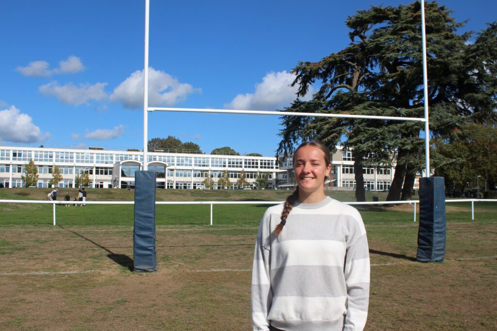Tabea Sendall has come from Switzerland to study and play rugby at Worthing College